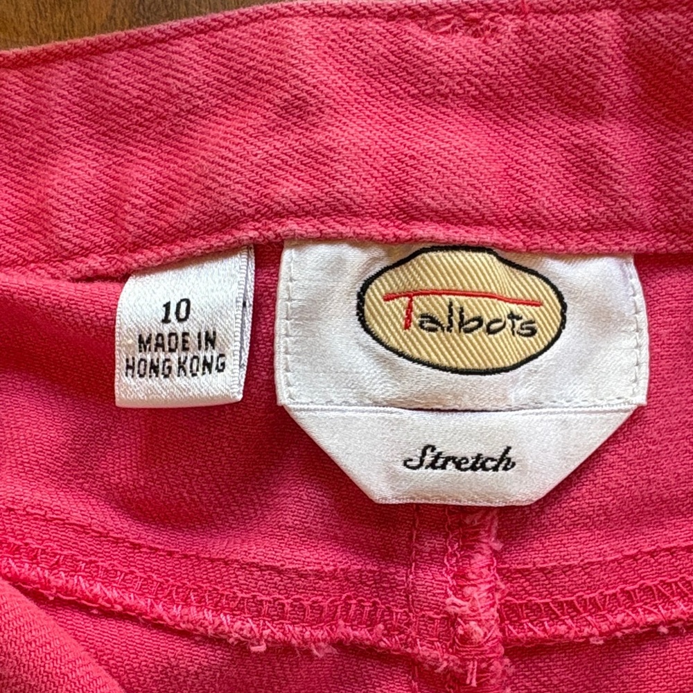 Talbots Pink Straight-Leg Jeans with Stretch, 10 - Picture 2 of 9